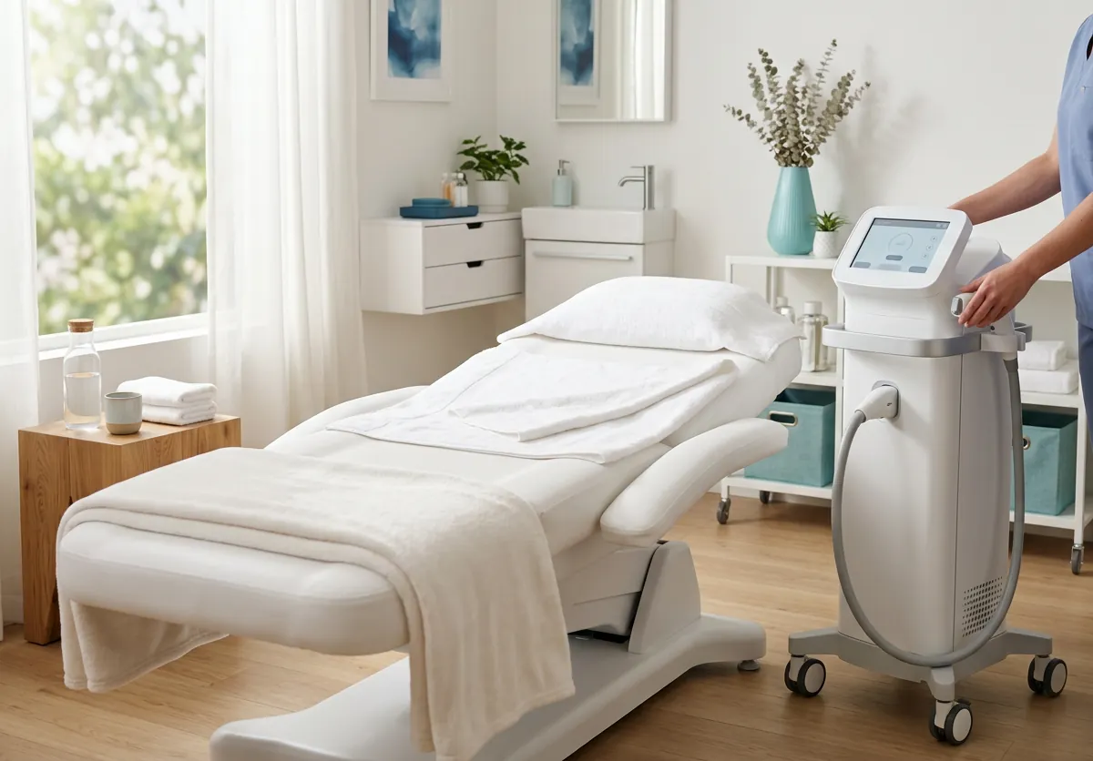 Dermatology and laser treatment room